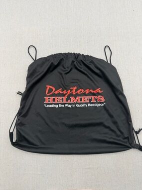 Daytona Helmets Black Drawstring Helmet Bag